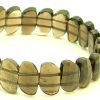 Leaf-Shaped Faceted Smoky Quartz Beads Bracelet2