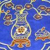 10Crt Gold Thread Silk Embroidered Vase Of Peach Blossom Mat3
