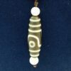 2 Eyes Dzi Bead with Rose Quartz Necklace4