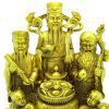 Brass Fuk Luk Sau With Wealth Pot And Children5