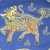 10Crt Gold Thread Silk Embroidered Kei Loon Blue Mat2