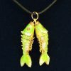 Double Fish Pendant Necklace For Abundance4