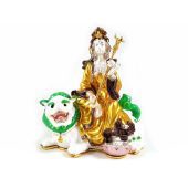 Kuan Yin on Snow Lion