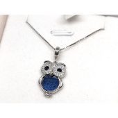 Meteorite Owl Pendant Lucky Charm