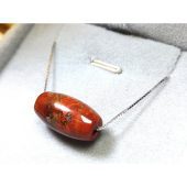 Zhanguo Warring States Red Agate Barrel Crystal Pendant