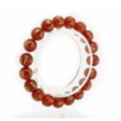 10mm Red Agate Om Mani Padme Hum Bracelet