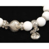 10mm White Coral Crystal Bracelet with Money Bag Charm2