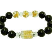 12mm Onyx 3 Zodiac Bracelet for Rabbit, Sheep, Boar