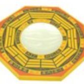 7 Inch Yellow Concave Mirror Bagua