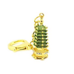 7 Level Golden Pagoda Key Chain