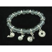 8mm Clear Quartz Crystal Bracelet with Auspicious Charms1