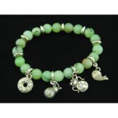 8mm Prehnite Crystal Bracelet with Auspicious Charms1