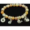 8mm Yellow Jasper Crystal Bracelet with Auspicious Charms2
