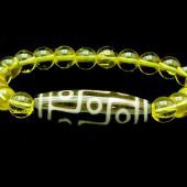 9 Eyes Dzi Bead with 8mm Smooth Citrine Bracelet1