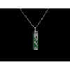 925 Silver Dragon with Rectangular Jade Pendant Necklace2