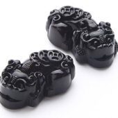 A Pair of Obsidian Feng Shui Pi Xiu