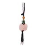 A Pair of Rose Quartz Pi Yao Feng Shui Tassel