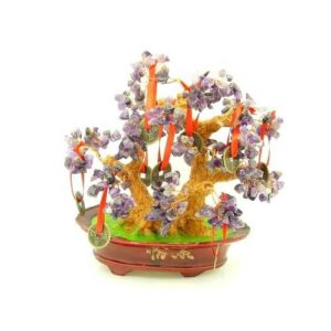 Amethyst Feng Shui Wealth Crystal Tree with 9 Coins1