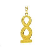 Auspicious Figure 8 with Mystic Knot Key Chain1