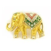 Bejeweled Elephant Brooch1