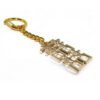 Bejeweled Golden Double Happiness Key Chain1