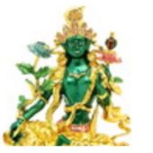 Bejeweled Green Tara Savior Goddess