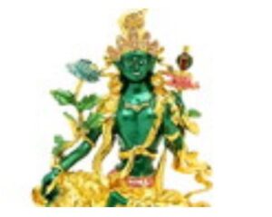 Bejeweled Green Tara Savior Goddess