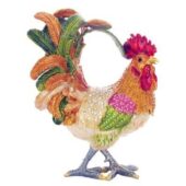 Bejeweled Rooster for Business & Relationship Luck