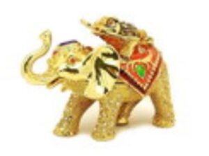 Bejeweled Wish Fulfilling Money Frog on Elephant