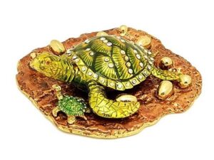 Bejeweled Wish Fulfilling Tortoise with Babies and Golden Eggs1