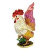 Bejeweled Wish-Fulfilling Vibrant Majestic Rooster Jewelry Box2