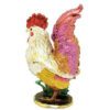 Bejeweled Wish-Fulfilling Vibrant Majestic Rooster Jewelry Box3