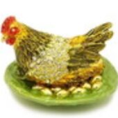 Bejeweled Wish-Fullfiling Hen with Golden Eggs (S)