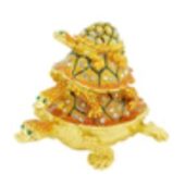 Bejeweled Wishfulfilling Three Tier Tortoise for Harmony