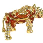 Bejewelled Miniature Wish-Fulfilling Protecting Rhinoceros