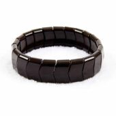 Black Tourmaline Crystal Bangle Shaped Bracelet for Health