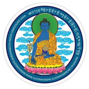 Blue Medicine Buddha Window Sticker (2 Pc/set)