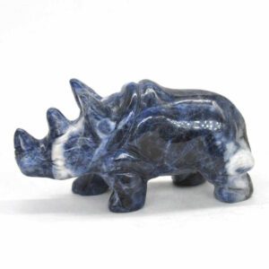 Blue Sodalite Feng Shui Rhinocerous