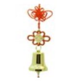 Brass Golden Bell with Mystic Knot Tassel