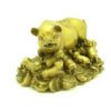 Brass Happy Good Fortune Pig and Family2