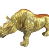 Brass Protective Rhinocerous