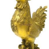 Brass Wealthy Feng Shui Rooster