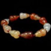 Carnelian Crystal Wu Lou Shape Bracelet