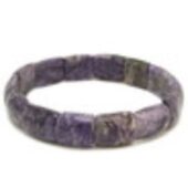 Charoite Crystal Bangle Shaped Bracelet for Enhancing Health