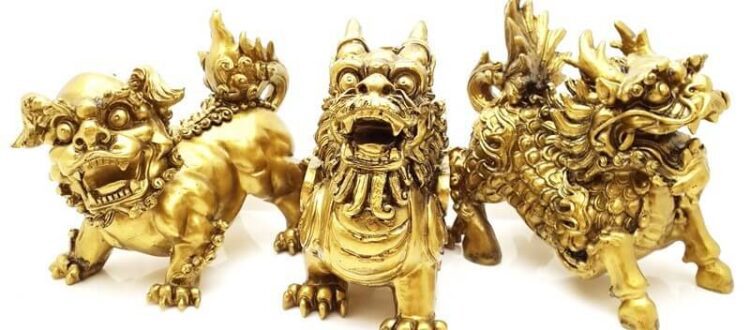 Chi Lin, Fu Dog & Pi Xiu Three Divine Guardians