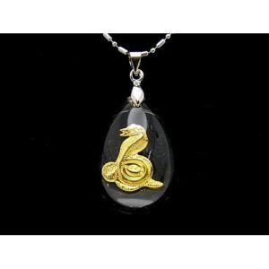 Chinese Horoscope Snake Pendant Necklace1