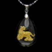 Chinese Horoscope Tiger Pendant Necklace