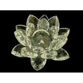 Clear Crystal Lotus Blossom Flower - 40mm Diameter1