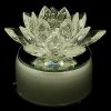 Clear High Grade Crystal Lotus Blossom Flower - 30mm4