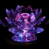 Clear High Grade Crystal Lotus Blossom Flower - 30mm5